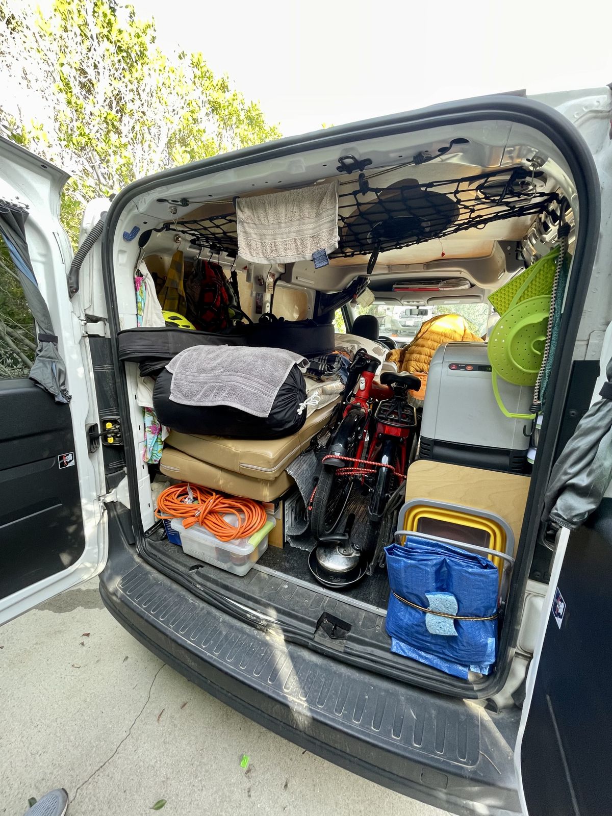 A van conversion helped our neighbor Barbara of Seattle hit the road this year. (Leslie Kelly)