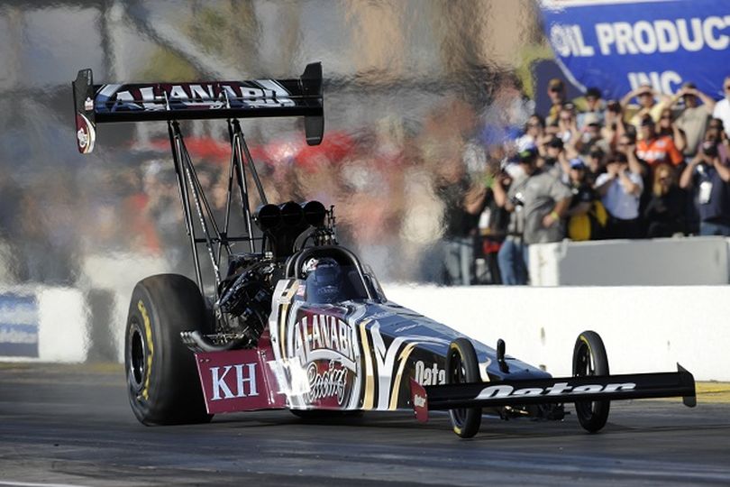 Shawn Langdon jets to the No. 1 qualifying position for the NHRA Full Throttle Drag Racing Series Arizona Winternationals. (Photo courtesy of NHRA)