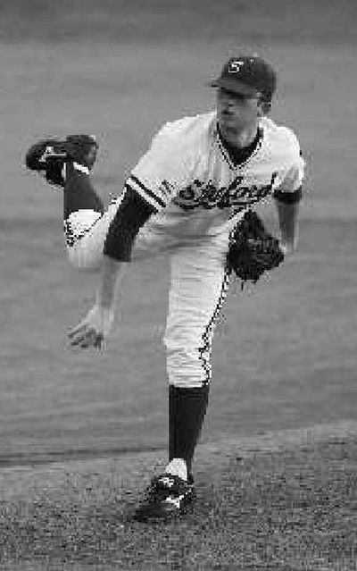 
Stanford pitcher Erik Davis returned to the mound two months after taking a line drive squarely to the face. 
 (Associated Press / The Spokesman-Review)