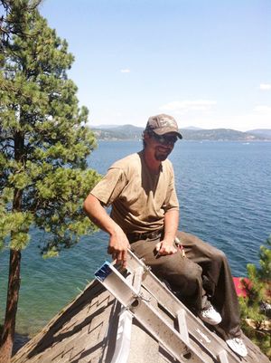 Eric Johnston worked with Ray's Rooftop Moss Removal of Post Falls. He was shot and killed by a Coeur d'Alene police officer Sunday. (Courtesy Photo)