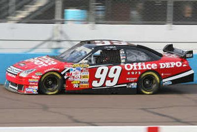 
Carl Edwards qualifies for the pole at Phoenix raceway. Associated Press
 (Associated Press / The Spokesman-Review)