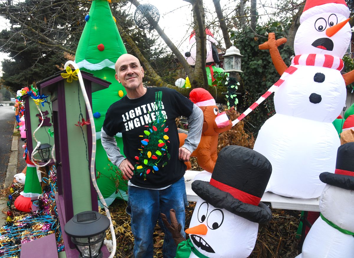 Sheppard family's Christmas lights display in Spokane Valley Dec. 20