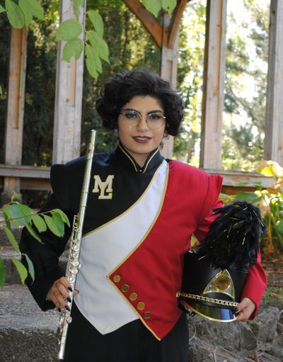Ursula Delgado plays flute and other instruments in bands at Medical Lake High School.  (Courtesy )