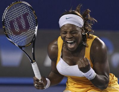 Despite aches and pains, Serena Williams won her fifth Australian Open women’s singles title on Saturday.  (Associated Press)