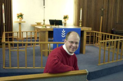 
The Rev. Matthew Larson joined Good Shepard Lutheran Church as pastor in August. 
 (J. BART RAYNIAK / The Spokesman-Review)