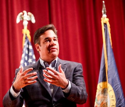 Labrador Town Hall U.S. Congressman Raul Labrador talks during a town hall at Meridian Middle School in Meridian April 19. (Kyle Green/Idaho Statesman via AP)