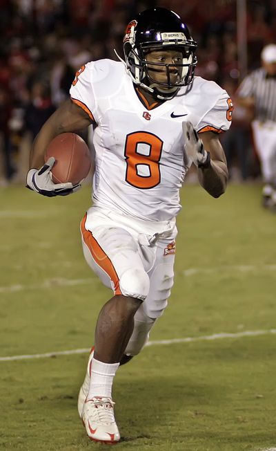 James Rodgers and Oregon State’s Beavers can clinch a Rose Bowl berth with a win over Oregon in Civil War. Versus will broadcast the game at 4 p.m. (Associated Press / The Spokesman-Review)