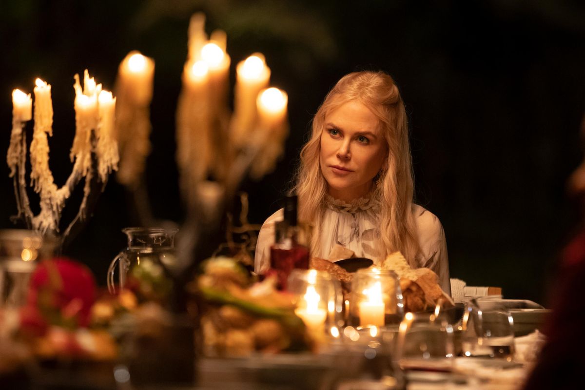 As guests learn more about Tranquillum’s protocols, everyone must decide if they will continue under Masha’s care. Meanwhile, Masha (Nicole Kidman) is receiving mysterious threats of her own.  (Vince Valitutti/Hulu)