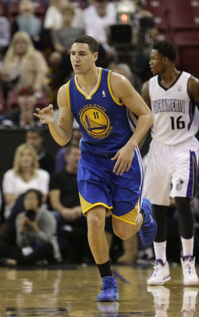 Klay Thompson had four 3-pointers in fourth quarter to rally Golden State. (Associated Press)