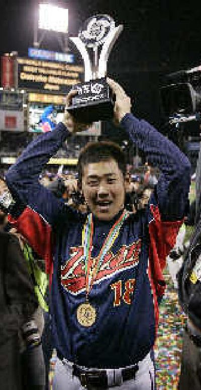 
Japanese pitcher Daisuke Matsuzaka could be a top prize. 
 (Associated Press / The Spokesman-Review)