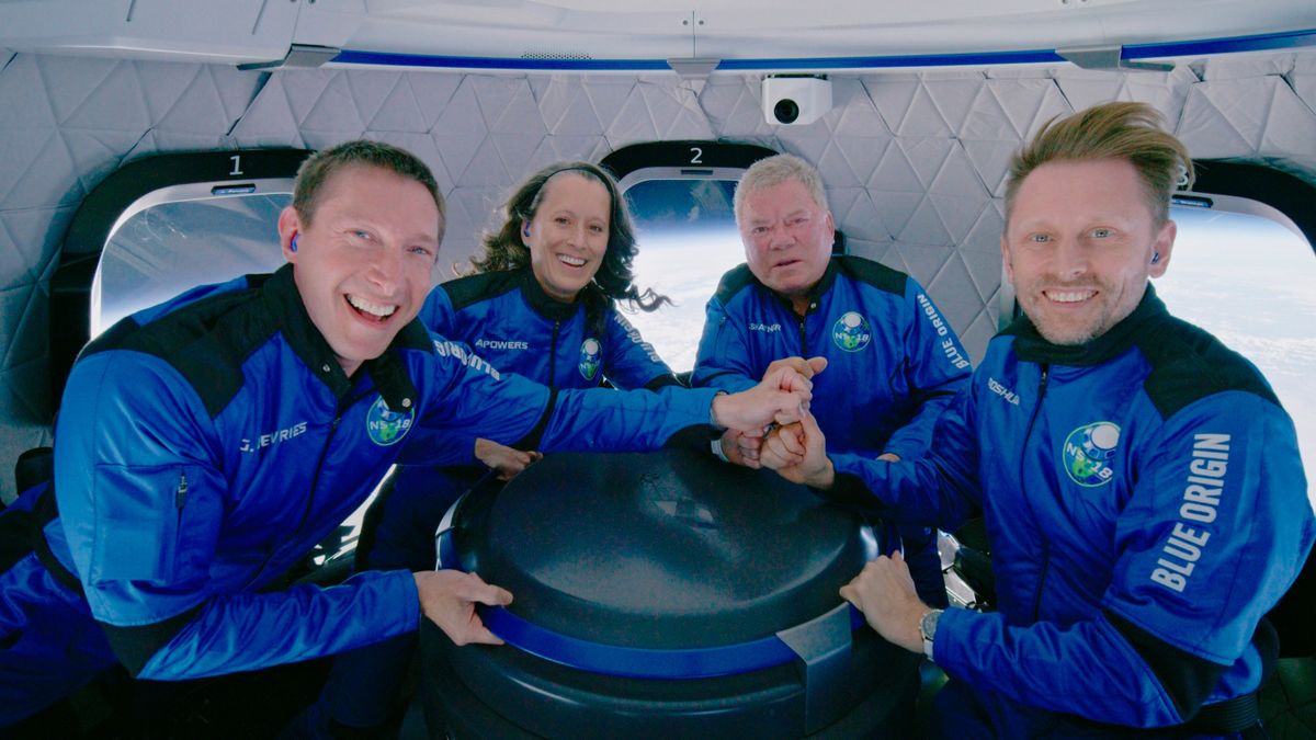 This photo provided by Blue Origin shows Blue Origin