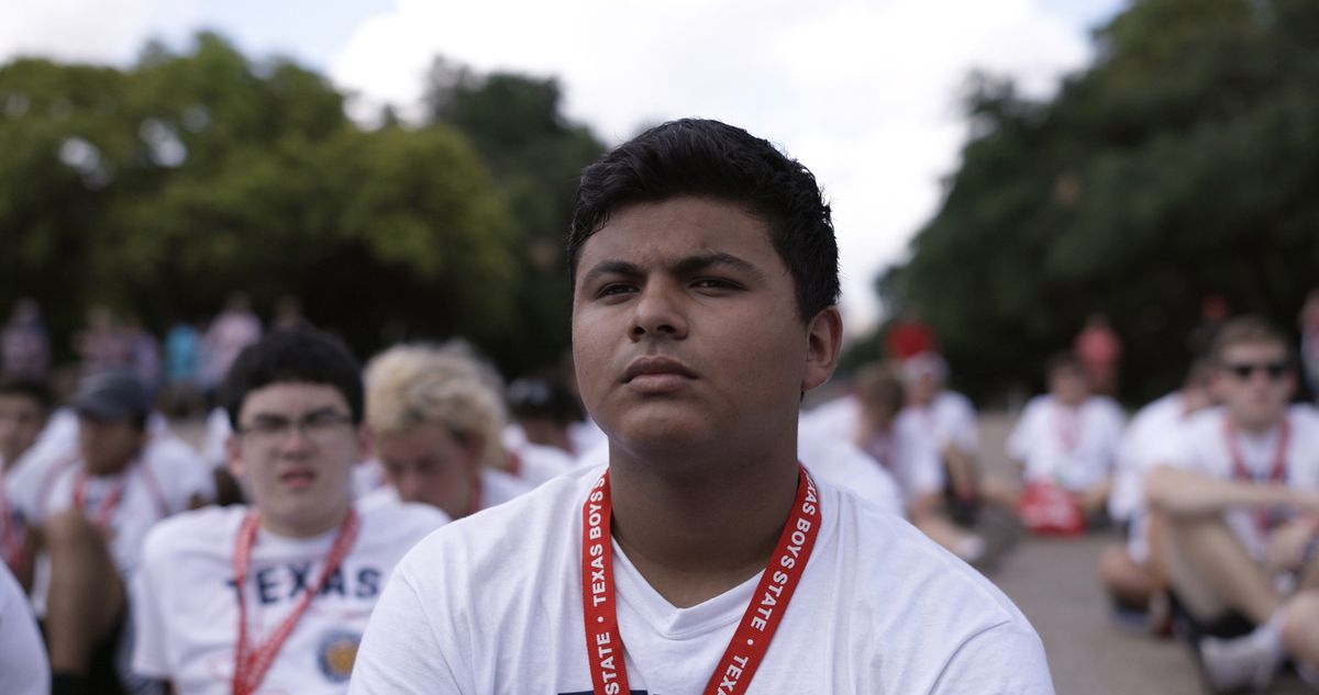 Steven Garza in “Boys State.” (Apple TV+/A24)