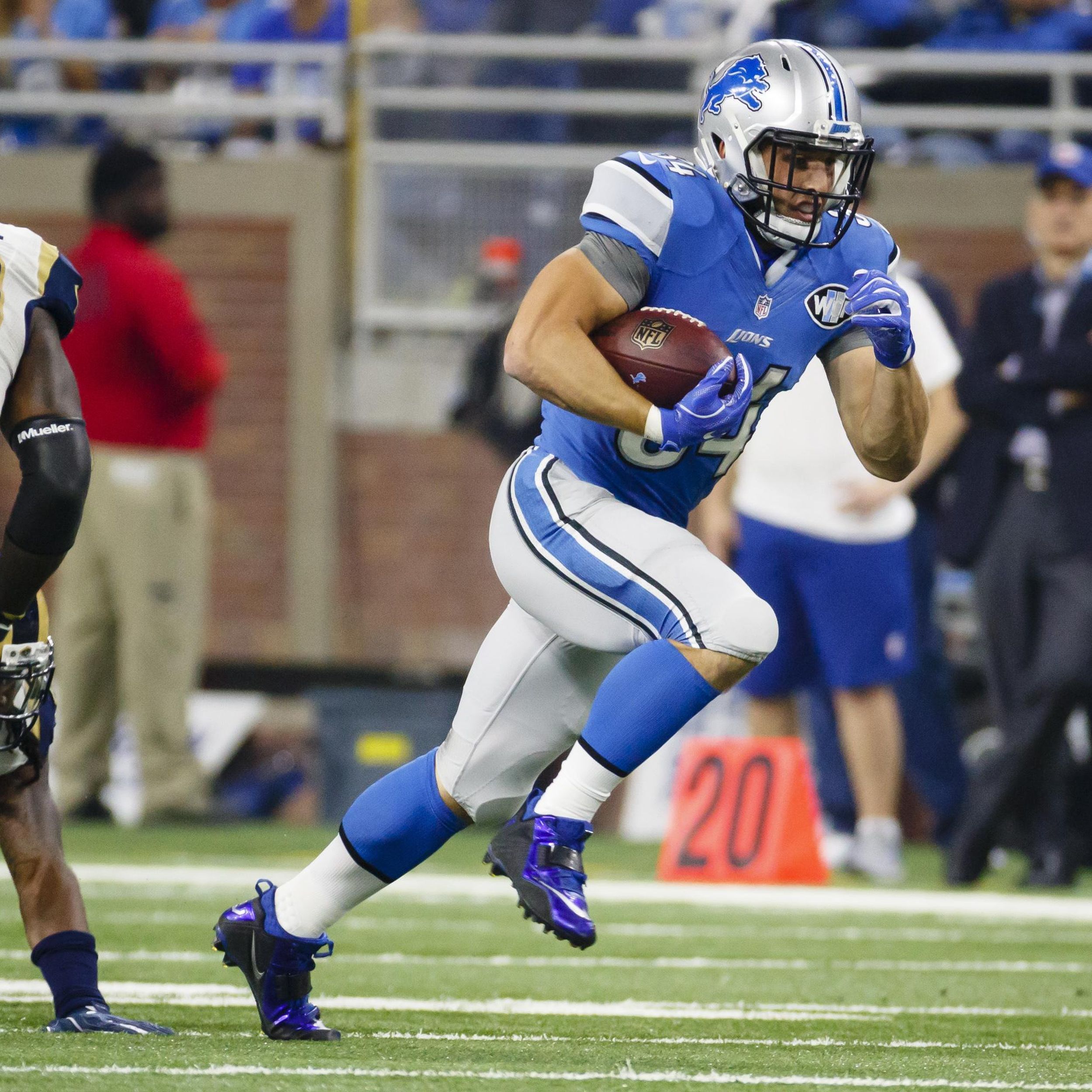 Lions' Zach Zenner brushes off comments about being NFL's best white RB