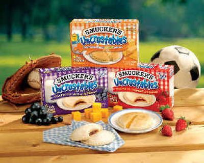 
Packages of Smucker's peanut butter and jelly sandwiches can be seen in this photograph provided by the J.M Smucker Company. 
 (Associated Press / The Spokesman-Review)