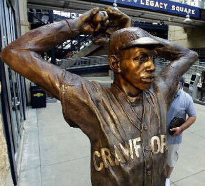 
Satchel Paige is one of seven memorialized at Legacy Square at PNC Park in Pittsburgh.
 (Associated Press / The Spokesman-Review)