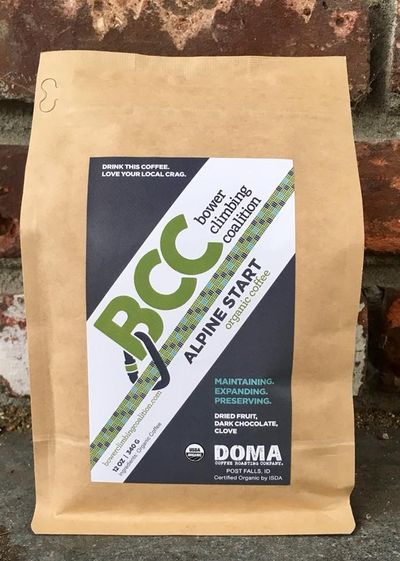 Alpine Roast is custom roasted by Doma Coffee with all proceeds benefiting the Bower Climbing Coalition. (Courtesy)