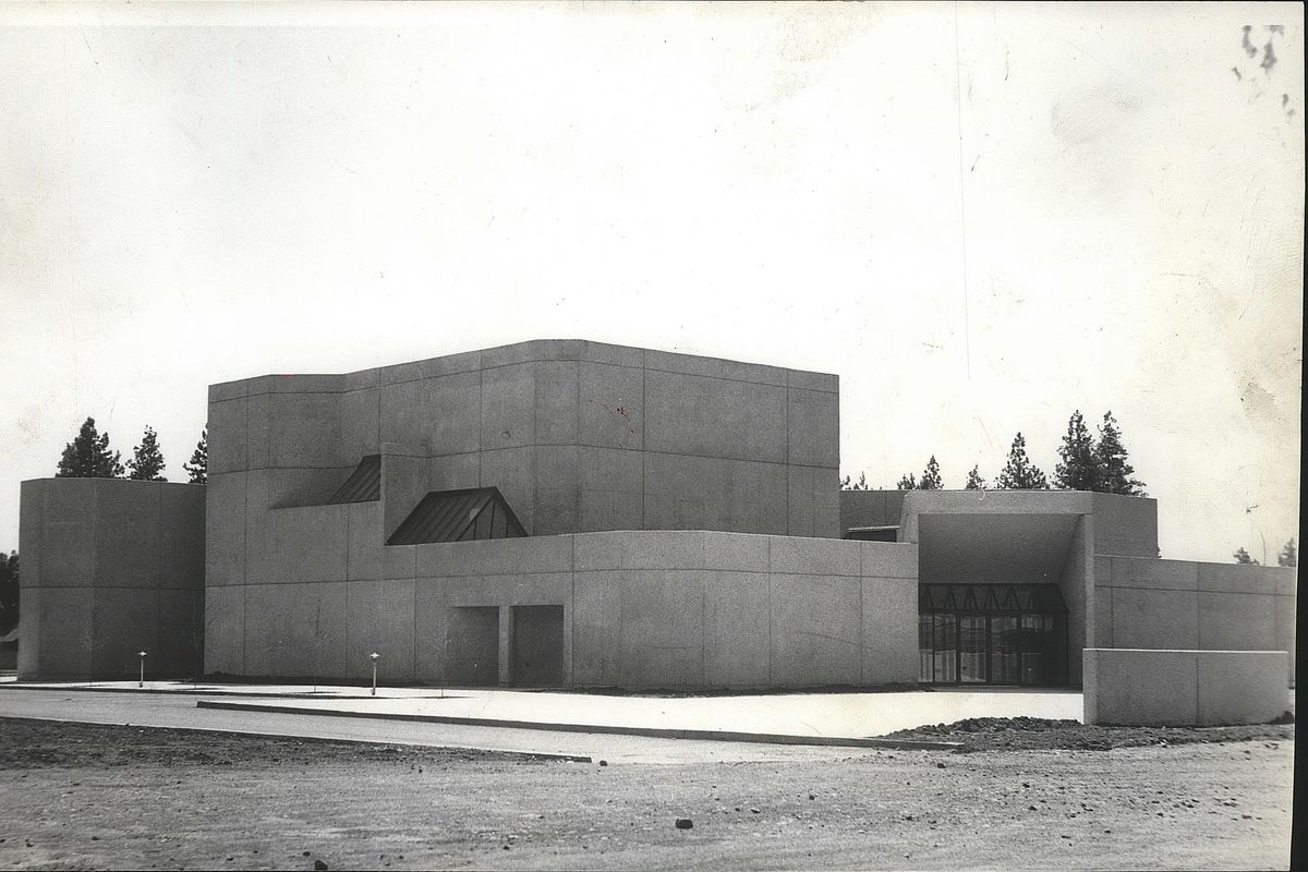 Temple Beth Shalom, near Twenty-ninth and Perry, pictured in 1968 shortly before its opening. The building is an example of “brutalist” architecture and was one of 53 significant Spokane buildings from the mid-20th century to be inventoried in a recent survey.