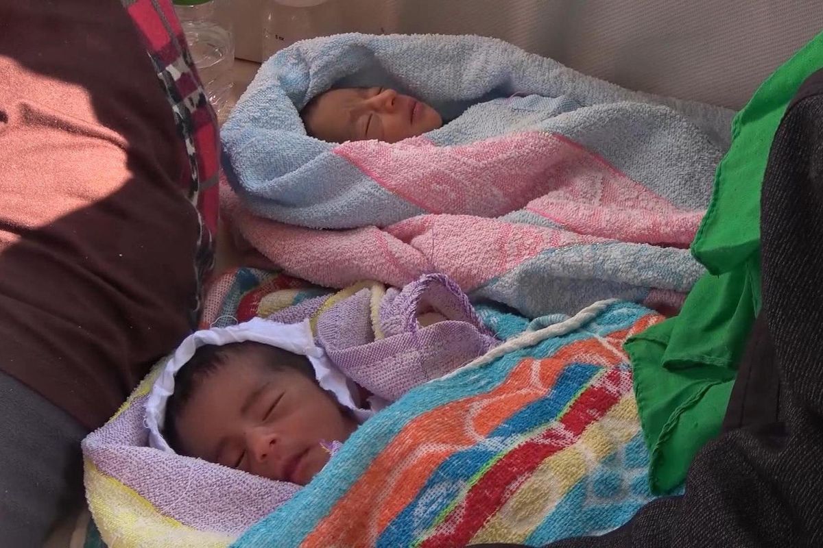 In this frame grab taken Monday, Aug. 29, 2016, from video, 5-day-old twins from Eritrea, who were born prematurely in Libya, are seen after being rescued from the Mediterranean Sea by members of two NGO’s and the Italian navy. The two Eritrean babies are being treated at a hospital in Palermo after being rescued at sea. (Associated Press)