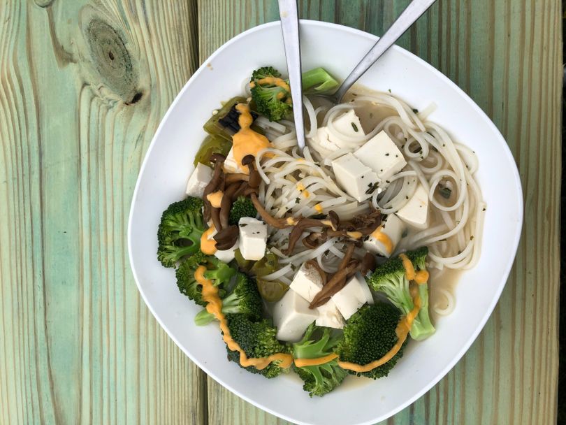 This homemade pho was just the kind of comfort food that settles stomachs when you're sick while traveling. (Leslie Kelly)