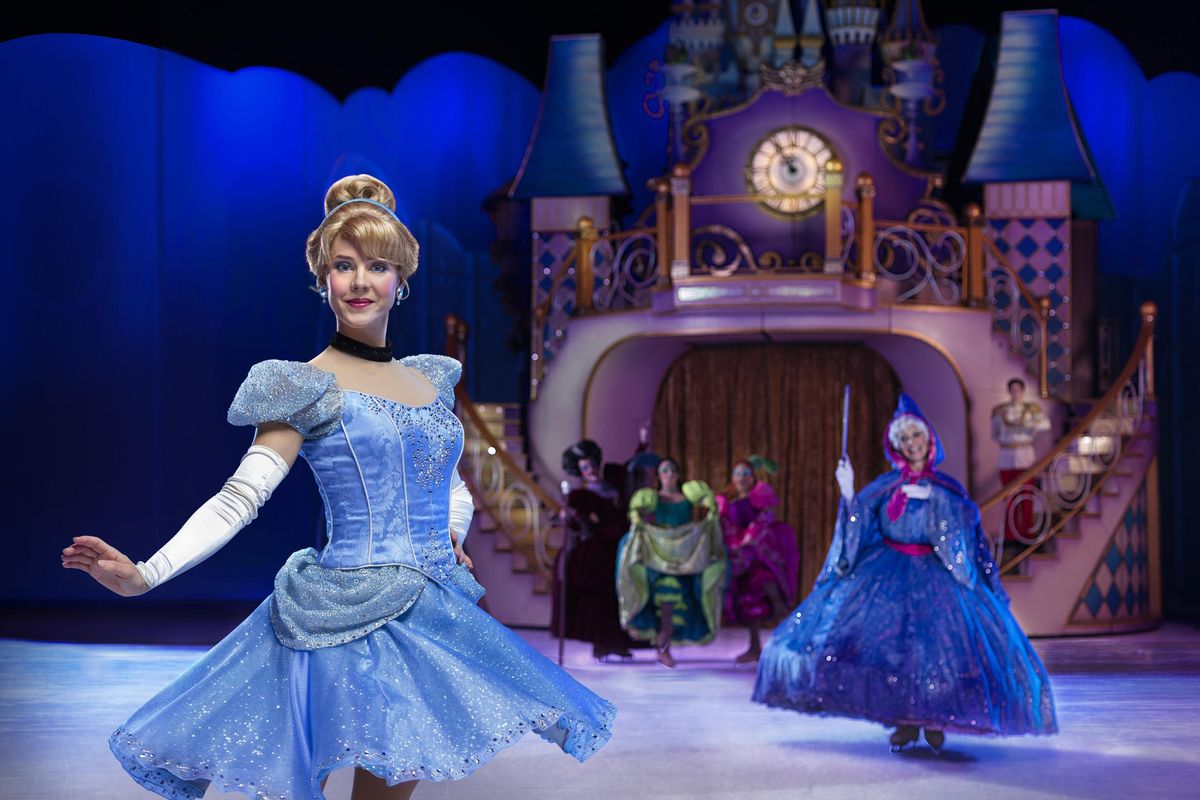 Cinderella is one of the many Disney heroines who appears in Disney on Ice’s “Dare to Dream.” (Courtesy photo)