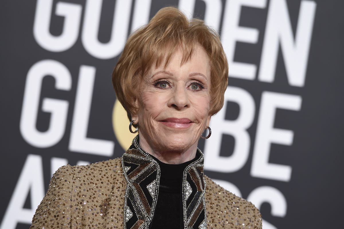 Carol Burnett arrives at the 76th annual Golden Globe Awards on Jan. 6, 2019, in Beverly Hills, Calif.. Episodes of "The Carol Burnett Show" are available on streaming services like Tubi and The Roku Channel.  (Jordan Strauss)