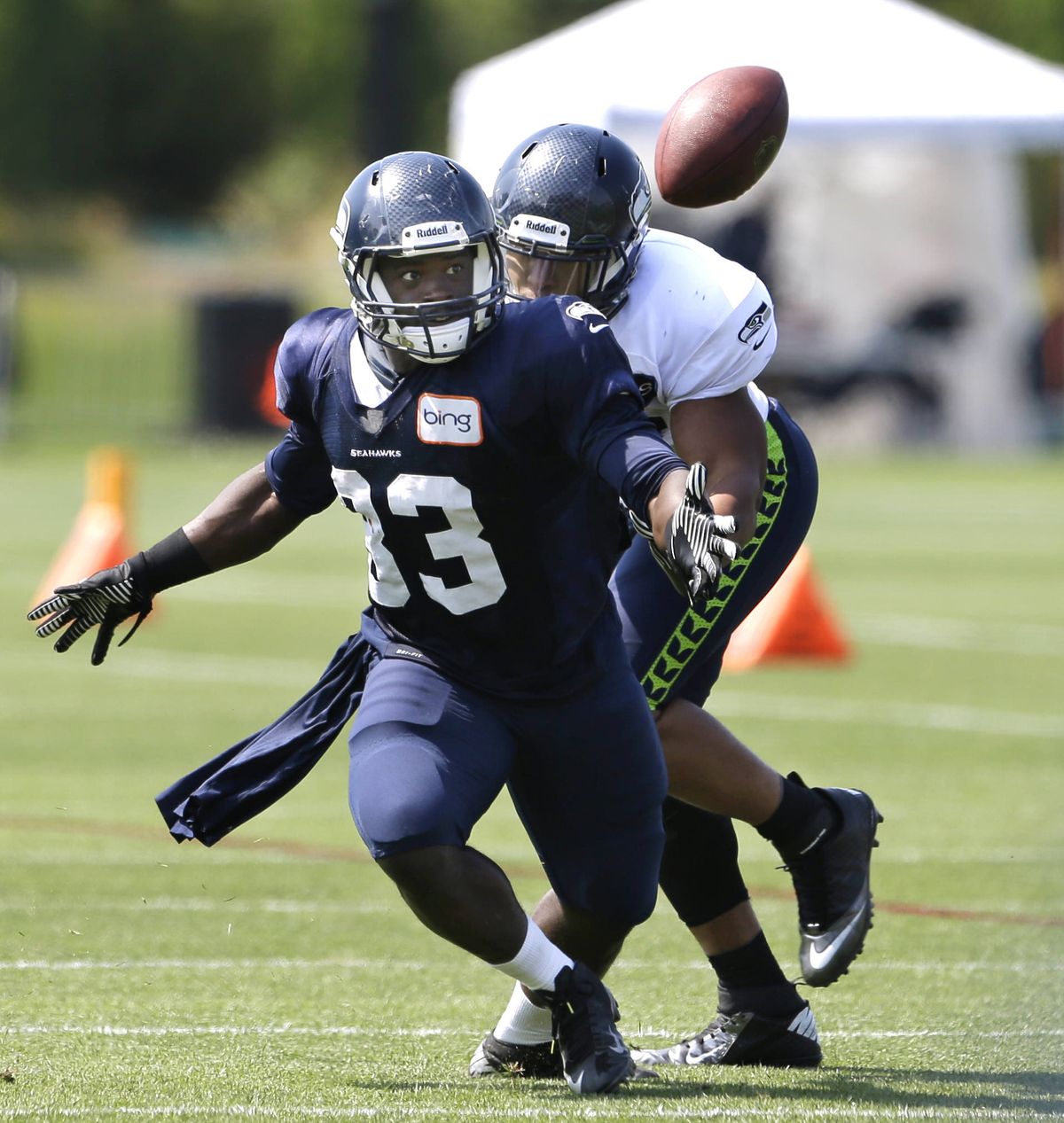 Christine Michael looks to impress at running back. (Associated Press)