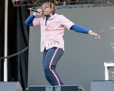 Gunna plays the 2019 Broccoli City Festival at FedEx Field in Landover, Md., in 2019.   (Kyle Gustafson/For The Washington Post)