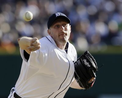 Detroit starter Max Scherzer took a no-hitter into the sixth inning Thursday as the Tigers beat the Yankees 8-1 to advance to the World Series. (Associated Press)