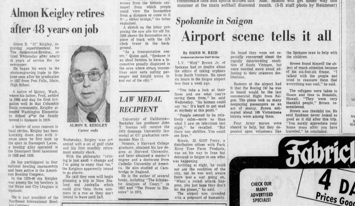L.V. “Mick” Brown Jr. who lived on Spokane