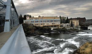 Spokane’s downtown YMCA  is a popular lunch-hour workout facility among workers, who can watch  the Spokane River from their exercise  machines.  (CHRISTOPHER ANDERSON / The Spokesman-Review)