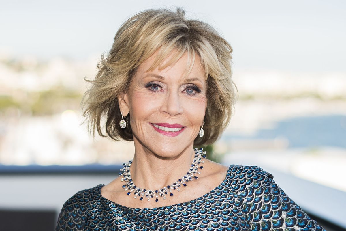 Actress Jane Fonda appears at the 71st international film festival in Cannes, France, on May 12, 2018. The Golden Globes will bestow the Cecil B. DeMille Award to Fonda during the 78th annual awards show next month.  (Arthur Mola)