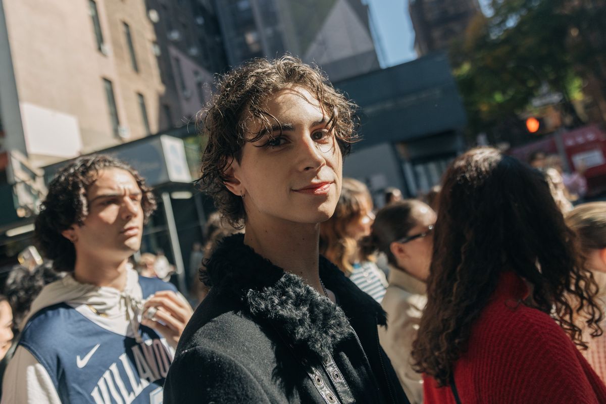 MANHATTAN, NY – Oactorber 27 : Jonathan Day attends during a Timothee Chalamet lookalike contest in New York on Oct 27, 2024. (Photo by Jeenah Moon for The Washington Post)  (Jeenah Moon)