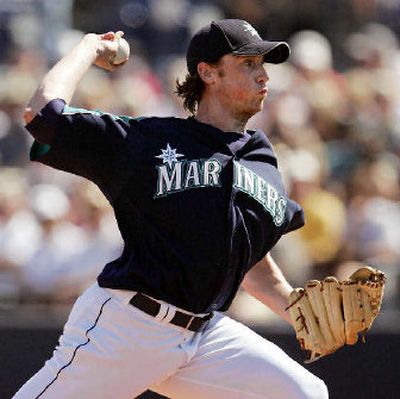 
Jesse Foppert has been a rare bright spot among Mariners pitchers so far in spring training.
 (Associated Press / The Spokesman-Review)