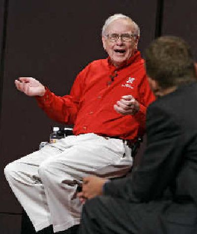 
Billionaire investor Warren Buffett plans to spend the better part of 20 days this year answering questions and offering advice based on decades of stunningly successful experience. 
 (Associated Press / The Spokesman-Review)