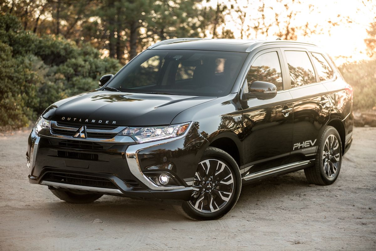 The Outlander stands out among compact crossovers; it’s one of just three compact crossovers with three rows of seats and the only one available as a plug-in hybrid. (Mitsubishi)