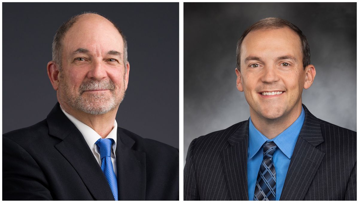 Republican Jim Wilson, left, faces Democratic state Rep. Marcus Riccelli in the race for the open 3rd Legislative District senate seat. 