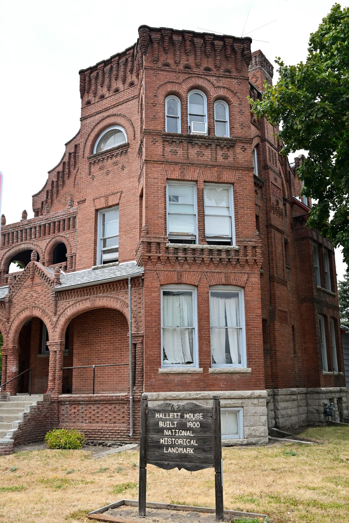 Medical Lake’s historic Hallett House is photographed on Thursday.  (Tyler Tjomsland/The Spokesman-Review)