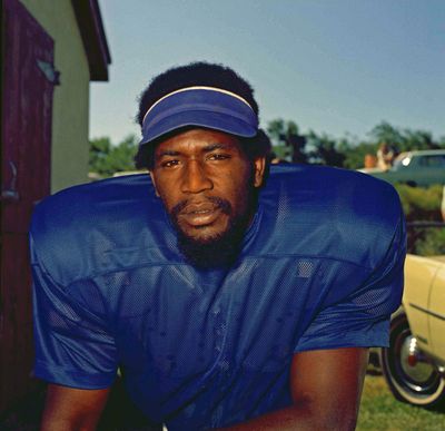 Baltimore Colts defensive end Bubba Smith, shown in 1972. The Concussion Legacy Foundation says former NFL defensive end Bubba Smith was diagnosed with the brain disease CTE by researchers after his death. (Associated Press)