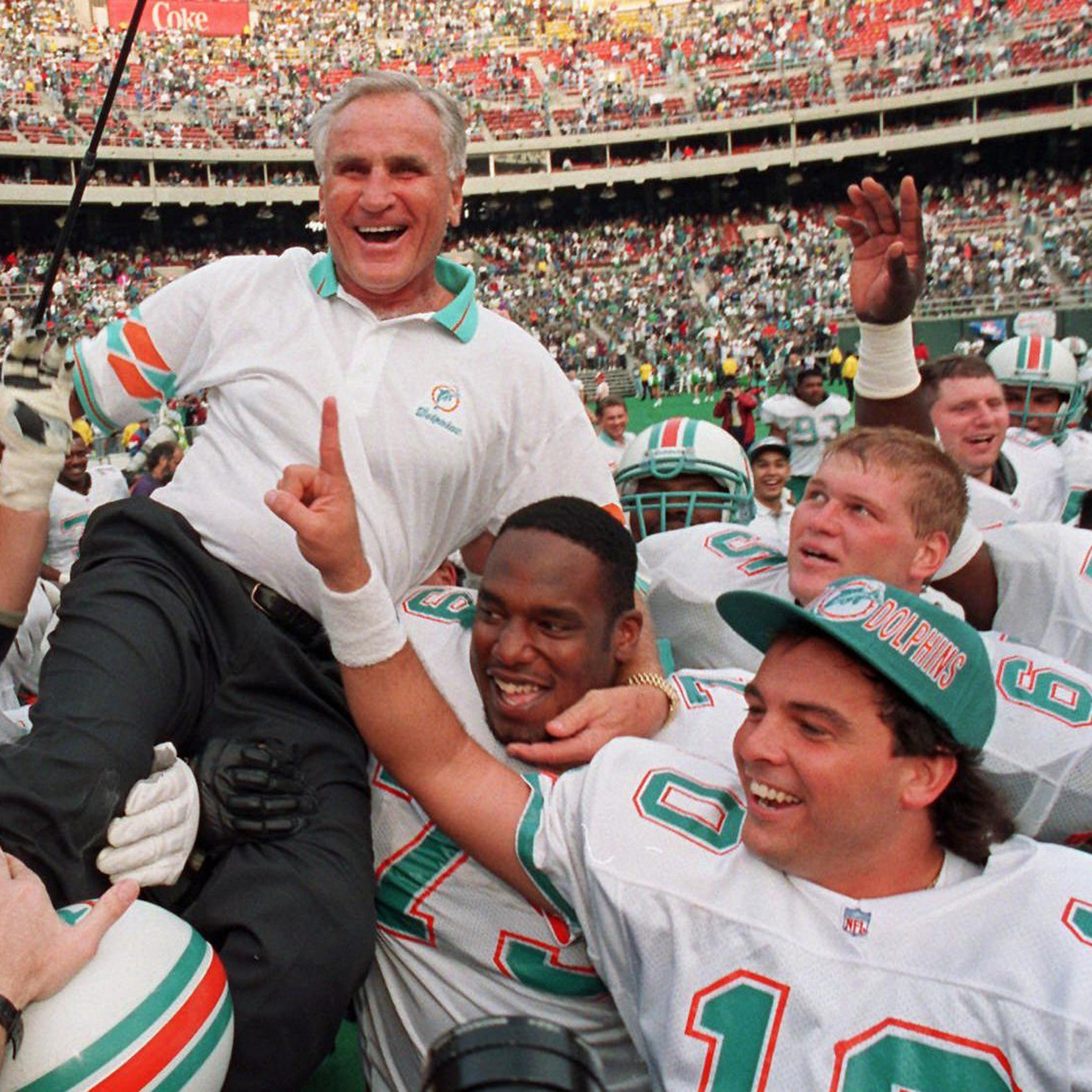 Miami Dolphins say Don Shula, the winningest coach in pro football history,  has died at age 90