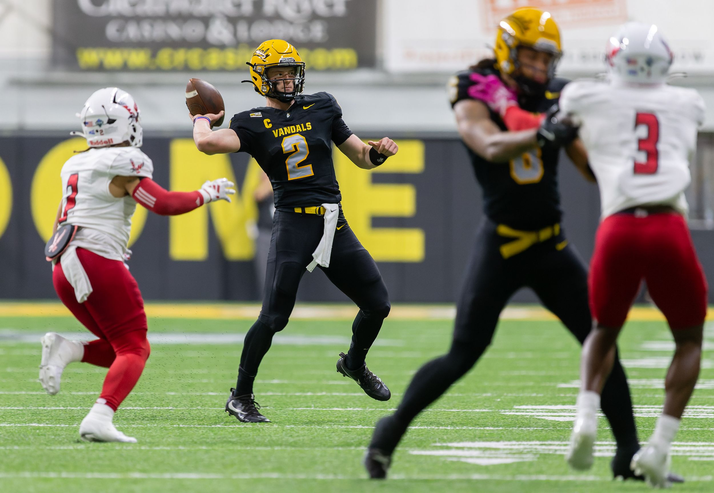 Idaho quarterback Jack Layne faces Idaho State again, this time as QB1