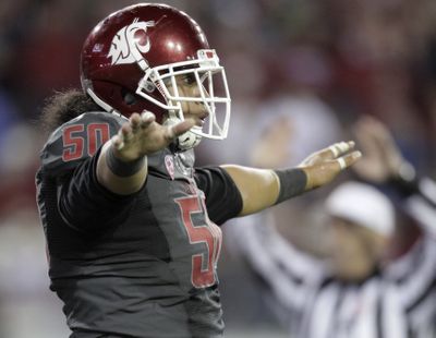 Washington State lineman Lyman Faoliu is part of a defense that is ranked in the top 10 nationally. (AP)