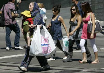 
Shoppers walk across Powell street at Union Square in San Francisco on Friday.Associated Press
 (Associated Press / The Spokesman-Review)