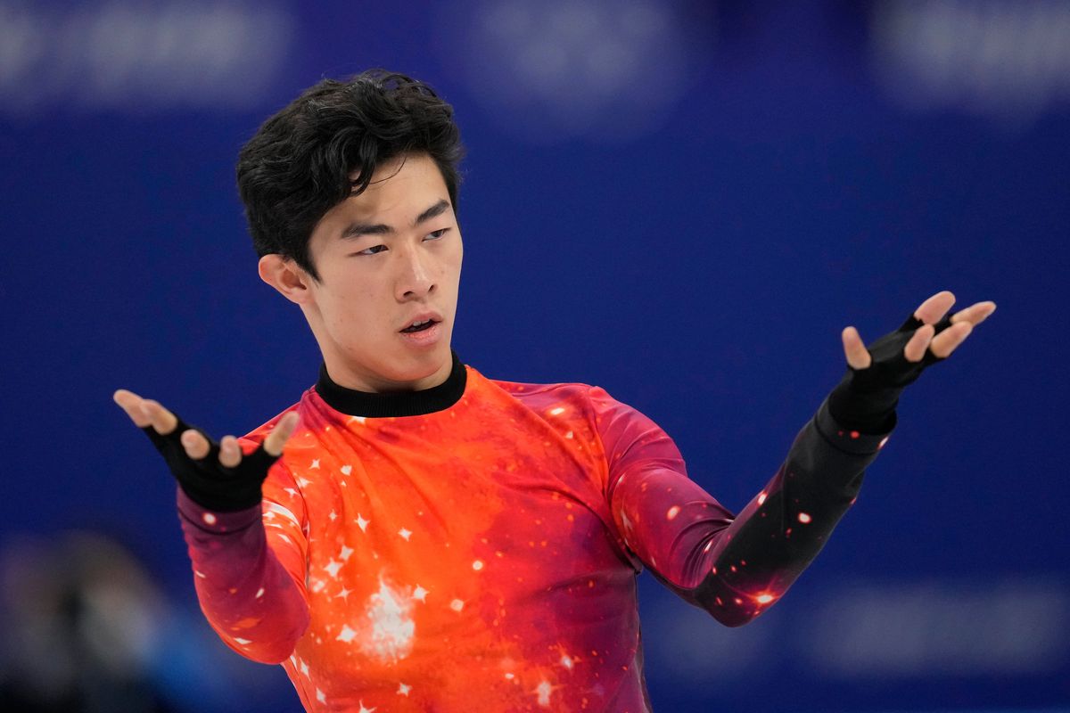 FILE - Nathan Chen competes in the men