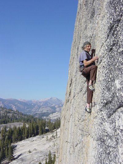 Fred Beckey iclimbing n Yosemite National Park. (Fred Beckey photo)