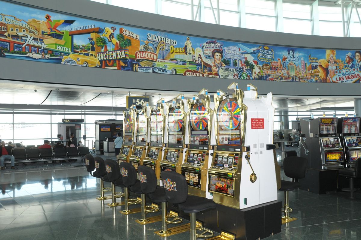 McCarran Airport in Las Vegas boasts nearly 1,300 slot machines.  (Associated Press)