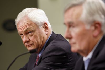 Associated Press Mariners president Chuck Armstrong, left, must find a GM. (Associated Press / The Spokesman-Review)