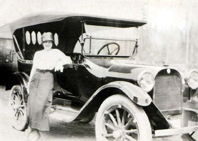 
Like the woman in the photograph, Cheryl-Anne Millsap hit the road recently for a Treasure Hunt road trip. 
 (Photo courtesy of Cheryl-Anne Millsap / The Spokesman-Review)