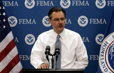 
R. David Paulison was named acting director of the Federal Emergency Management Agency earlier this month as criticism of the agency's handling of Hurricane Katrina relief efforts mounted.  
 (Associated Press / The Spokesman-Review)
