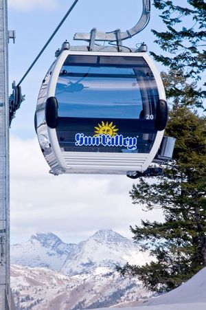Sun Valley Resort's new $10 million-plus gondola opened to skiers today, on Thanksgiving Day. (Courtesy photo)
