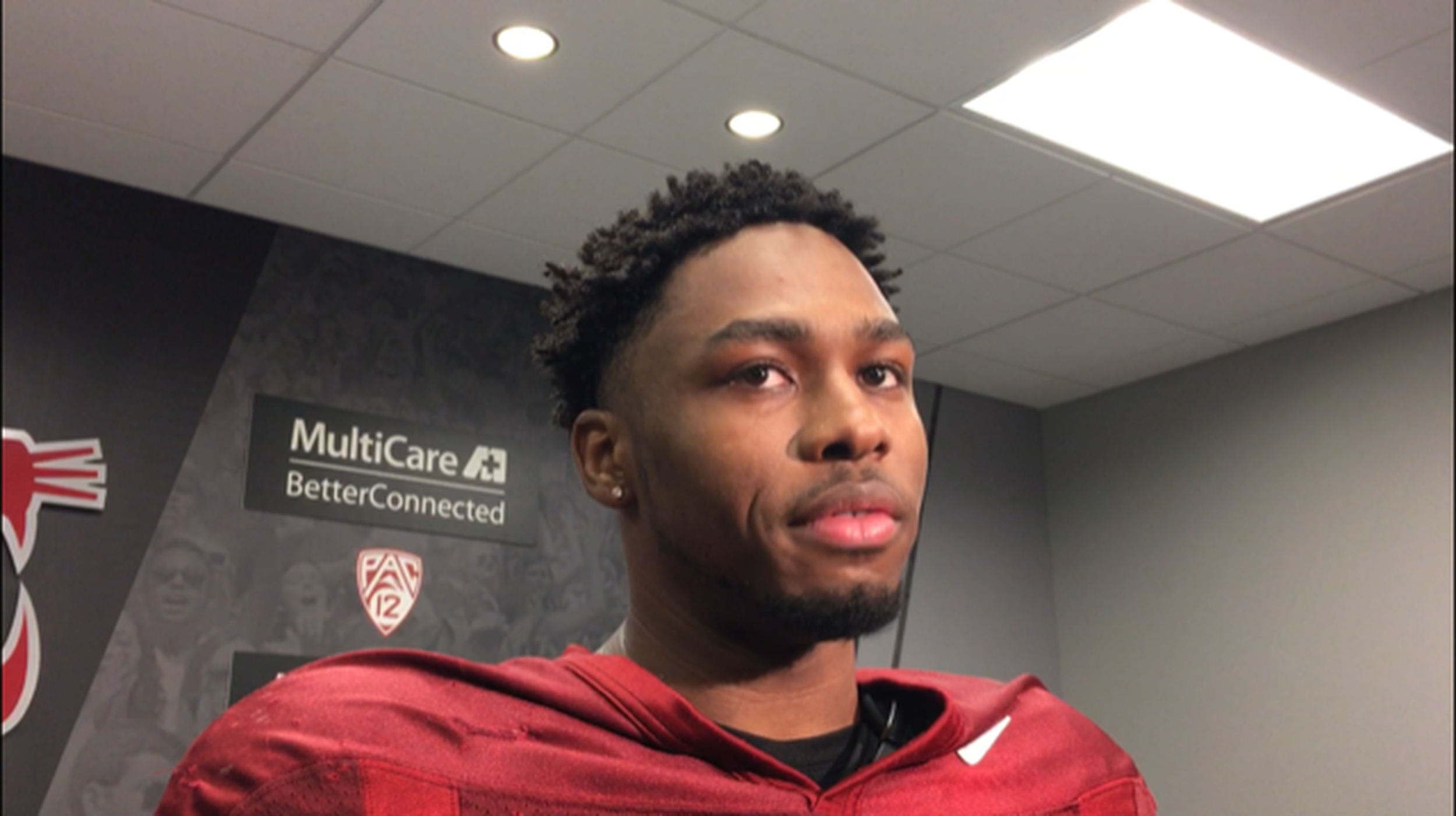 Video: Washington State wide receiver Easop Winston post practice April ...